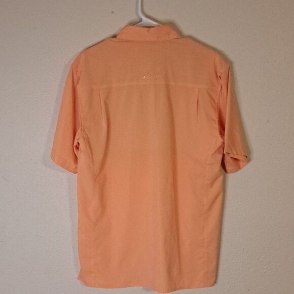 Mojo orange button down shirt size medium - Picture 3 of 4